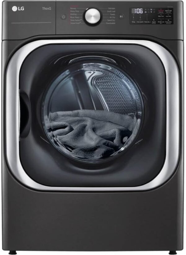 9.0 cu. ft. Mega Capacity Smart wi-fi Enabled Front Load Electric Dryer with TurboSteamâ„¢ and Built-In Intelligence