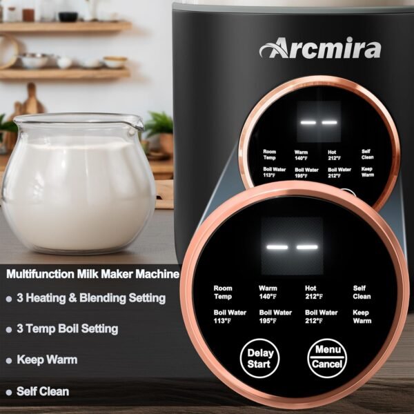 Arcmira Nut Milk Maker Review Automatic Plant Based Milk Machine Features Tested
