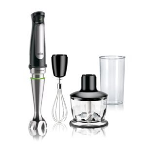 Braun MultiQuick 7 3-in-1 Immersion Blender with Food Processor – Powerful Handheld Electric Stick Blender - Emulsifier for Chopping, Beating & Whisking - Ideal for Soup, Puree,...
