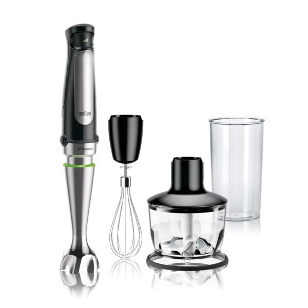 Braun MultiQuick 7 3-in-1 Immersion Blender with Food Processor – Powerful Handheld Electric Stick Blender - Emulsifier for Chopping, Beating & Whisking - Ideal for Soup, Puree,... Braun MultiQuick 7 3-in-1 Immersion Blender with Food Processor – Powerful Handheld Electric Stick Blender - Emulsifier for Chopping, Beating & Whisking - Ideal for Soup, Puree,...