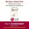 Comprehensive Review of LG Ice Maker Assembly EAU60783827 for Reliable Performance