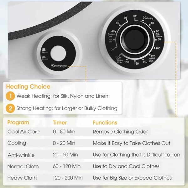 COSTWAY Portable Clothes Dryer Review Front Load Compact 13.2lbs Laundry Appliance