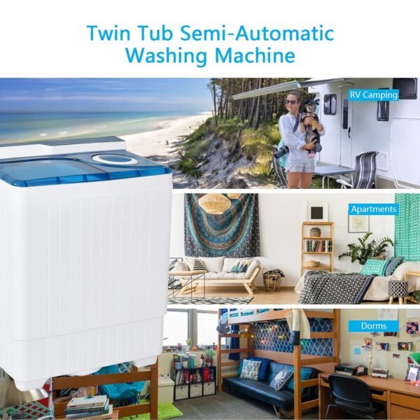 COSTWAY Portable Washing Machine Review Twin Tub Convenience Meets Compact Power
