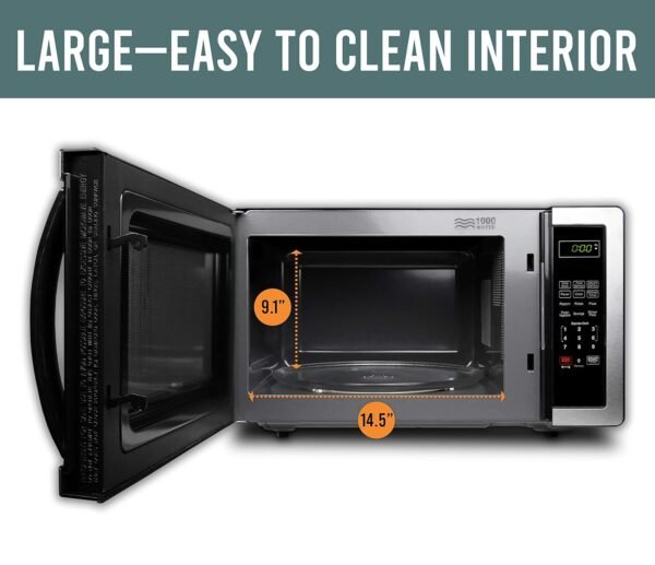 Farberware Countertop Microwave Oven Review Powerful 1000 Watt Stainless Steel Model