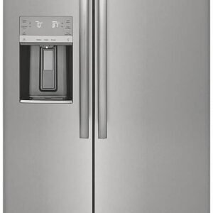 Frigidaire GRSS2652AF 36" Gallery Series Freestanding Side by Side Refrigerator with 25.6 cu. ft. Capacity, 3 Glass Shelves, Crisper Drawer, Ice Maker, Energy Star Certified in...