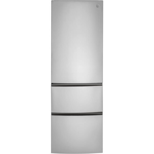 GE Bottom Freezer Refrigerator GLE12HSPSS Review Compact Stainless Steel Design Insights