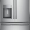 GE GFE28GYNFS 36 Energy Star French Door Refrigerator with 27.8 cu. ft. Total Capacity Advanced Water Filtration System Turbo Cool Freeze Settings + LED Lighting in Fingerprint...