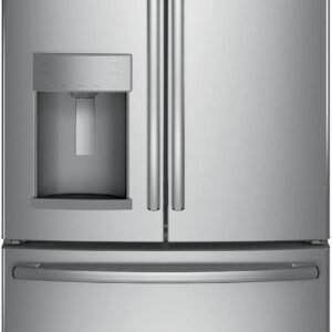 GE GFE28GYNFS 36 Energy Star French Door Refrigerator with 27.8 cu. ft. Total Capacity Advanced Water Filtration System Turbo Cool Freeze Settings + LED Lighting in Fingerprint...