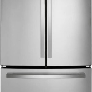 GE GNE27JYMFS 36" French Door Refrigerator with 27 cu. ft. Total Capacity Energy Star LED Lighting Internal Water Dispenser Spill-Proof Shelves in Fingerprint Resistant...
