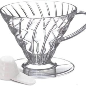 Hario V60 Plastic Coffee Dripper, Size 01, Clear