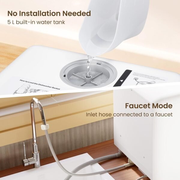 HAVA Countertop Dishwasher Review Portable 6 Program Compact Appliance for Apartments