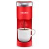 Keurig K-Mini Single Serve K-Cup Pod Coffee Maker, Featuring An Ultra-sleek Design, Poppy Red, 13.19in x 5.55in x 14.37in