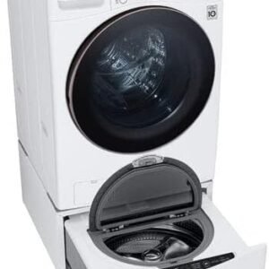 LG 4.5 Cubic Feet Ultra Large Capacity Smart Wi-Fi Enabled Front Load Washer with TurboWash 360-Degree Technology and Built-In Intelligence (White)