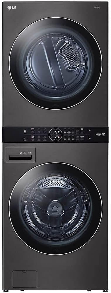 LG WKEX200HBA 27 Inch Smart Electric Single Unit WashTower with 4.5 cu. ft. Washer Capacity, 7.4 cu. ft. Dryer Capacity