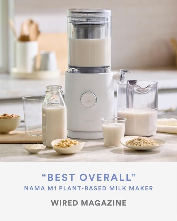 NAMA M1 Plant Milk Maker Review Creamy Homemade Milk with Effortless Cleaning