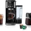 Ninja CFP101 DualBrew Hot & Iced Coffee Maker, Single-Serve, Compatible with K-Cups & 12-Cup Drip Coffee Maker, Black (Renewed)
