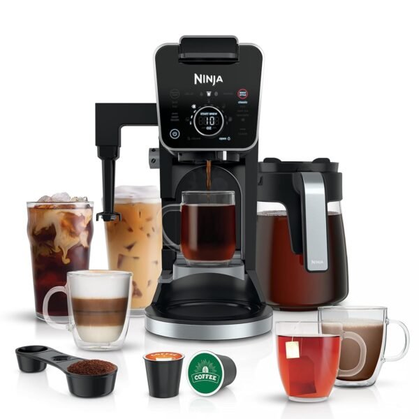 Ninja Drip Coffee Maker With K Cup Combo, DualBrew Pro Specialty Coffee System, Coffee Machine Compatible with K-Cup Pods, 12 Cup Single Serve Coffee Makers with Paper Filter,...