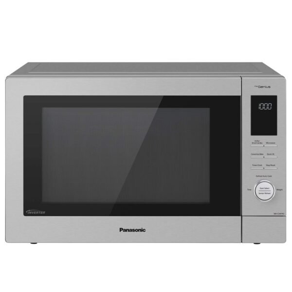 Panasonic HomeChef 4-in-1 Microwave Oven with Air Fryer, Convection Bake, FlashXpress Broiler, Inverter Microwave Technology, 1000W, 1.2 cu ft with Easy Clean Interior -...