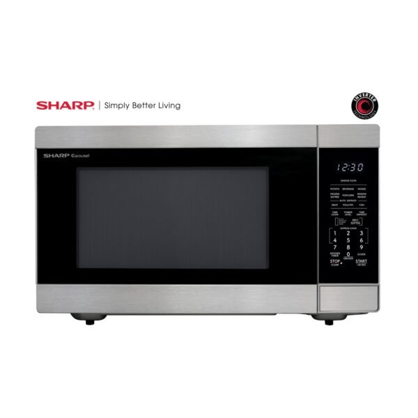Sharp SMC2266KS Countertop Microwave Oven Review Powerful 2.2 Cu Ft Stainless Steel