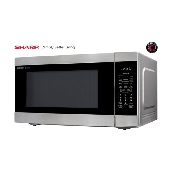 Sharp SMC2266KS Countertop Microwave Oven Review Powerful 2.2 Cu Ft Stainless Steel