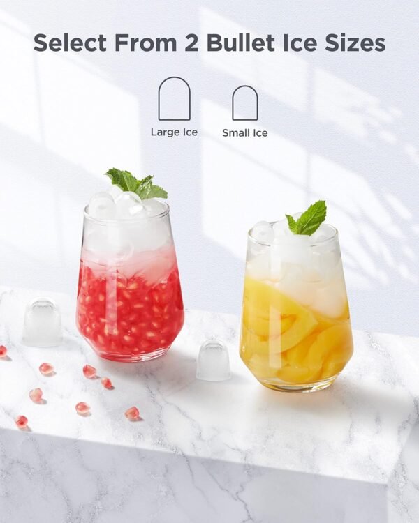 Silonn Ice Maker Review Fast Compact Countertop Machine with Dual Ice Sizes