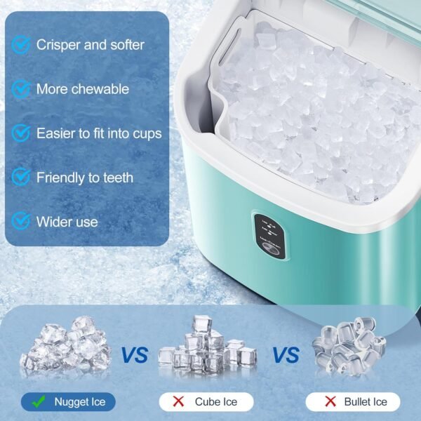 ZAFRO Portable Ice Maker Review Fast Nugget Ice Machine for Home Office