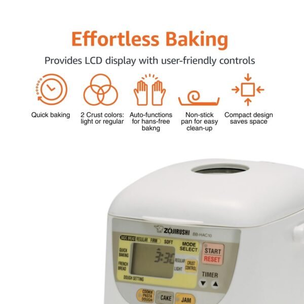 Zojirushi BB HAC10 Breadmaker Review Compact 1-Pound Loaf with Gluten Free Options